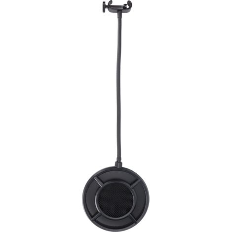 Filtre de microphone à double couche en maille métallique, rotation à 360°, accessoire compact pour les passionnés d'enregistrement.
