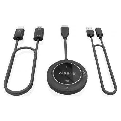 Aisens ASWL-H2K30M002-BK Adaptador HDMI inalámbrico 1080P 30M, negro