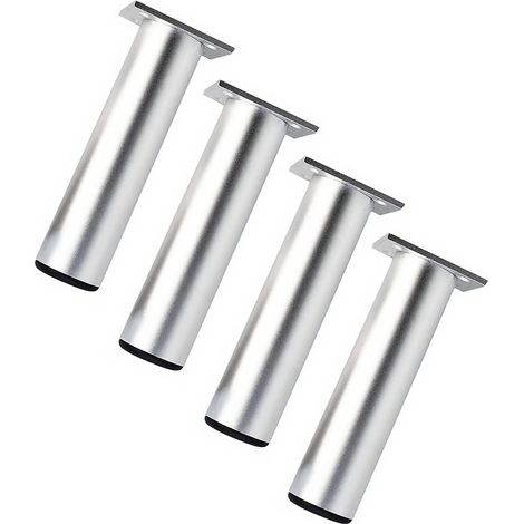 Verstellbare Möbelfüße aus Aluminiumlegierung – Höhe 15 cm mit Edelstahlfuß (1/5)