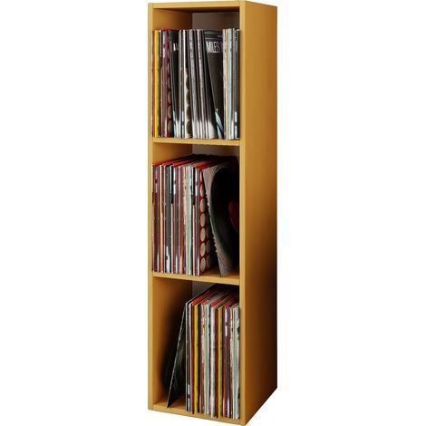 Wood Records LP Shelf Platto 3x 107x34x30 - VCM