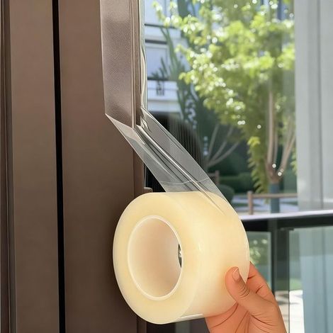 Nastro sigillante autoadesivo 7 cm x 20 m Nastro sigillante per finestre Guarnizione autoadesiva per porte e finestre Blocca il freddo e il caldo Resistente alle intemperie (1/5)