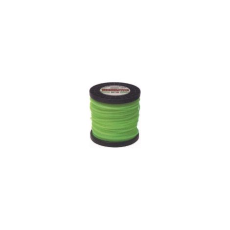 Filo TERMINATOR decespugliatore verde diametro quadro 4,4 mm lunghezza 78 mt