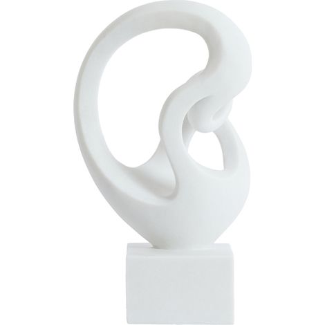 Ornamento blanco de plástico acogedor Light & Living Felicia (1/3)