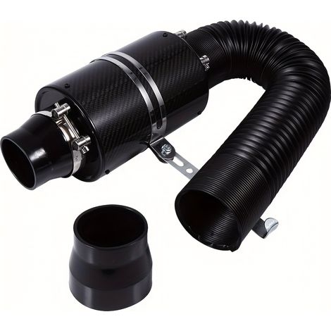 Kit de filtre à air universel pour automobile : système d'admission en fibre de carbone en forme de champignon (1 pièce) (1/5)