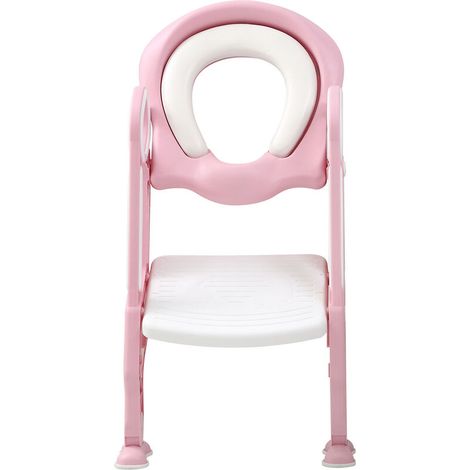 Siège des toilettes pour enfants,Siège de Toilette Pliable-Reducteur de toilette bébé rose (1/5)