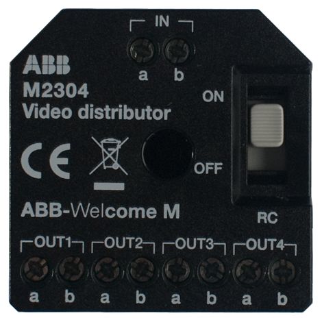 Welcome M Repartiteur Vidéo pour Raccorder 4 Postes Internes 2TMA210160B0001 ABB M2304
