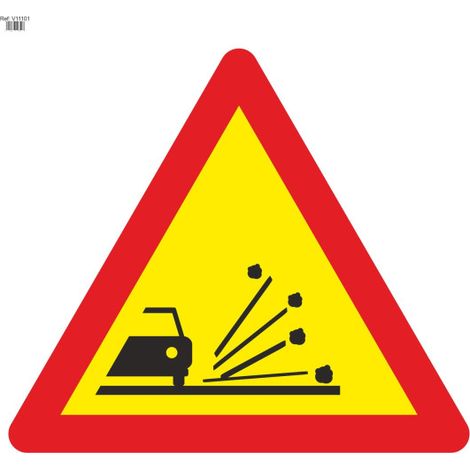 Señal Vial de Bolsa Proyección de Gravilla 700 x 700 mm
