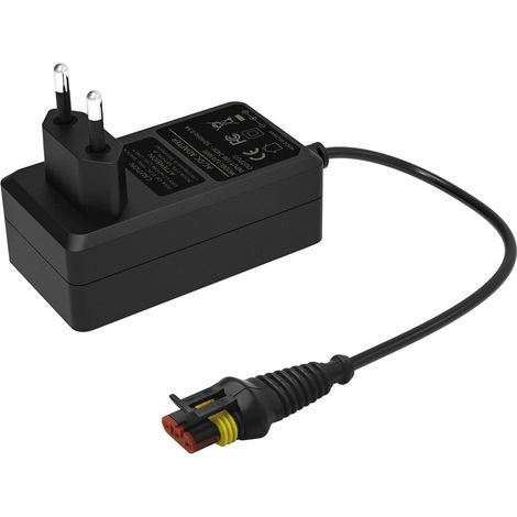 [2F] Chargeur de batterie 28 V - Husqvarna - Tondeuse robot 105/310/315X - Universel - Électrique - Noir - Complet (1/4)
