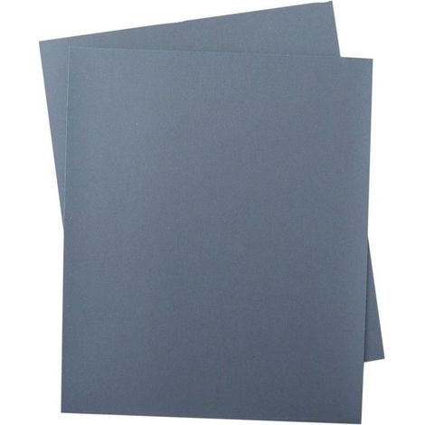 Papier de verre - Grain 120 - Résistant à l'eau - Pour ponçage - 23x28cm - 50 feuilles - APP