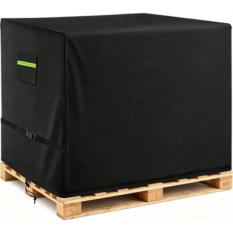 Housse pour palettes et caisses grillagées, Protection imperméable Toutes Saisons, Housse de Palette Euro en Tissu Oxford 600D, Robuste et résistante aux déchirures (130 90 65CM) (1/5)