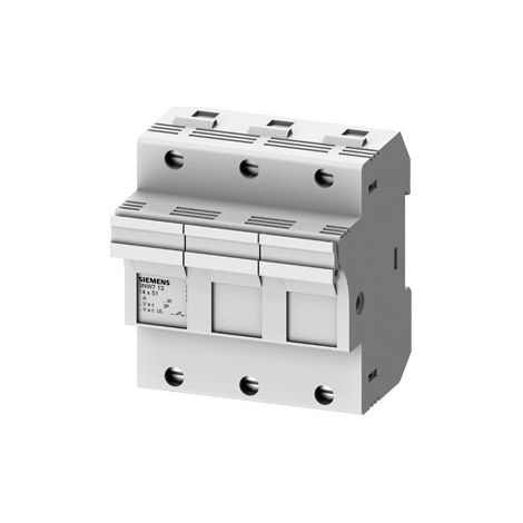 Portafusibili per Fusibili Cilindrici Sentron, 14 x 51 mm, a 3 poli, in: 50 a, un ac: 690 v