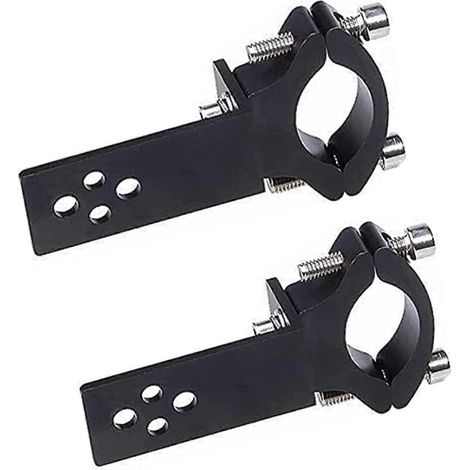 2 colliers de serrage pour fourche de moto, installation horizontale/verticale, fixation de barre lumineuse LED 22-36 mm (1/5)