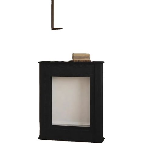 Marco de chimenea, material a base de madera, 75 cm x 20 cm x 87,5 cm, marco decorativo, moldura ornamental, estilo moderno. (1/5)