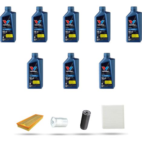 Kit tagliando 4 FILTRI e 8L OLIO compatibile con Audi A6 (C5) 4.2 40v 220kw dal 1998 (1/5)
