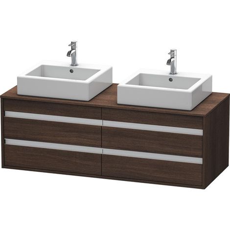 Meuble sous-vasque KETHO 550x1400x496mm châtaignier