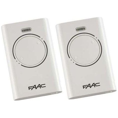 Lot de 2 télécommandes FAAC XT2 pour portails et garages (1/2)