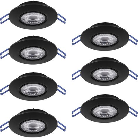 Faretto Incasso Moderno Gedrez Plastiche Nere Trasparente Led 4,9W 3640Lm (1/2)