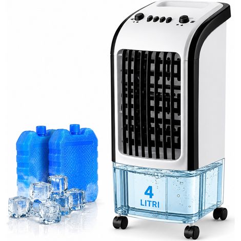 Raffrescatore Nebulizzatore 3in1 4L con 2 Ghiaccioli Potenza 65W 28x28x58 cm (1/5)