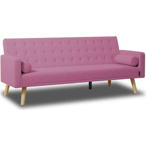 Nalui Sofá Cama Rosa One Dots 3 Plazas Acolchado (1/5)
