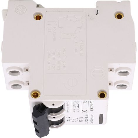 Disjoncteur miniature AC/DC 2P 6A 400V pour montage sur rail DIN pour système photovoltaïque solaire DZ47X 63 (1/5)