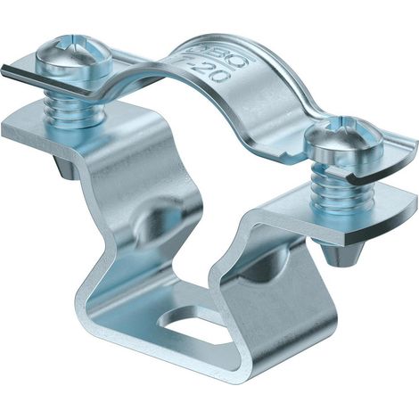 OBO Bettermann Abrazadera distanciadora con orificio oblongo 17-20mm Acero galvanizado, 1362764