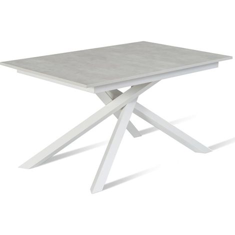 Tavolo Allungabile 140/190x90x76 cm in Melaminico Pulse Bianco (1/5)