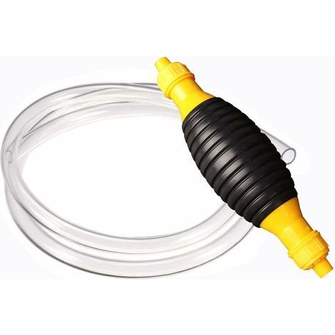 Benzin-Handpumpe, Kraftstoffumfüllpumpe, 8 mm 2 m manuelle Saugpumpe, Notfall-Handpumpe zum Ansaugen von Benzin, Gas, Diesel, Öl, Wasser, Flüssigkeiten und Fischbehältern (1/5)