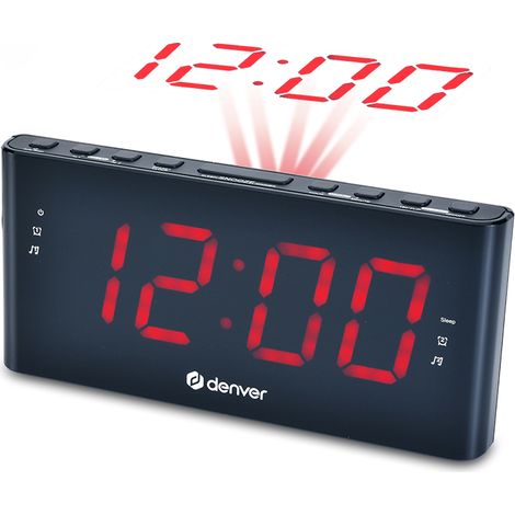 Denver CPR-710 Wecker digitaler Wecker Schwarz (1/2)