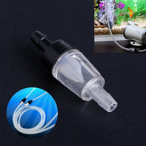 Vérifiez la présence d'un clapet anti-retour pour pompe à air d'aquarium compatible avec un tuyau de 4 mm de diamètre intérieur. (1/4)