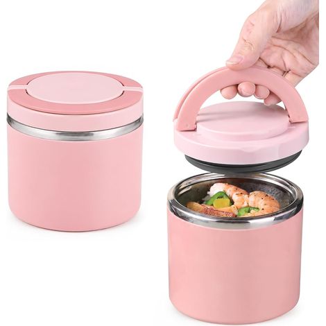 Boîte Isotherme Repas 1000 ml avec Poignée en Inox 304 (1/5)