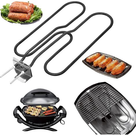Replacement Heating Element For Electric Barbecues Q140 And Q1400 Series 66631 80342 80343 65620 Stainless Steel Heating Element Resistance 230V 2200W (1/5)