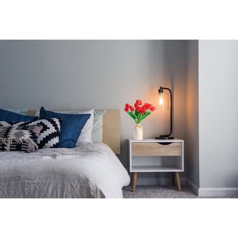 Lot de 15 tulipes artificielles rouges 35 cm, fleurs en soie pour bouquet de mariage, fête des mères et décoration de la maison (1/5)