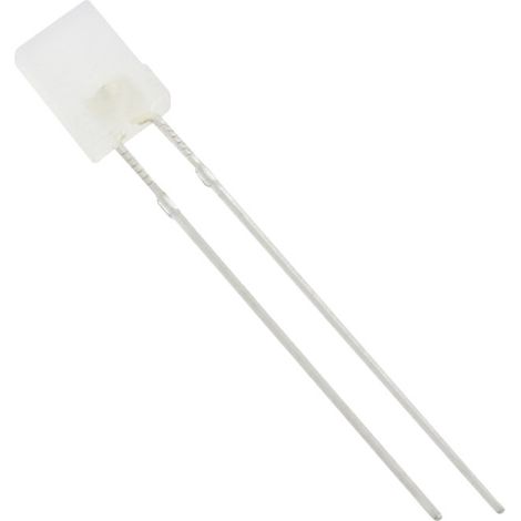 HuiYuan 2534W2D-KHD-C LED bedrahtet Weiß Rechteckig 2 x 5 mm 1250 mcd 120 ° 20 mA