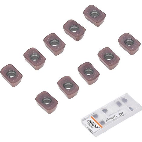 10 Stück Hartmetall-Wendeplatten, indexierbar, beschichtet, Dreh-, Fräs- und Drehmaschinen-Schneidwerkzeug, CNC-Wendeplatten für Stahl