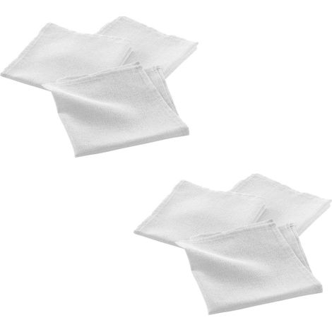 Lot de 6 serviettes en fils métallisés argentés (1/4)