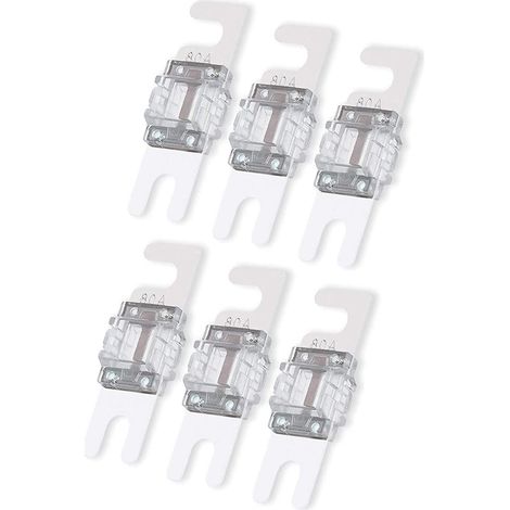 6 pièces 80A mini fusibles d'ANL pour le fusible marin des véhicules à moteur d'électronique de système audio-vidéo (1/5)