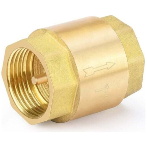 Clapet anti-retour 1pouce ,Clapet Anti-Retour Vertical en Laiton,Pour pompes, puits, machines à laver, jardins, etc,Clapet anti-retour