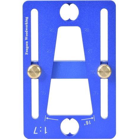 Gabarit de traçage pour queues d'aronde, outil de menuiserie pour assemblages bois précis. (1/5)