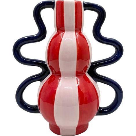 Table Passion - Vase Pop rose rouge 20 cm