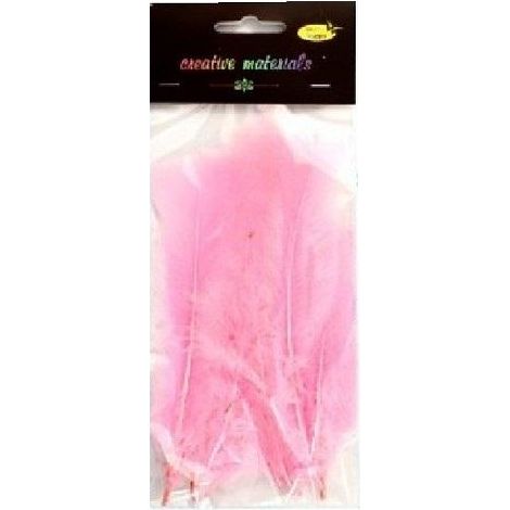 Plumes rose clair et douces, 15 pièces