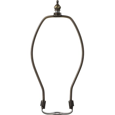 Support Harpe Métallique - 1 Pièce - Acier Robuste - Fixation Stable Abat-jour - Pour Lampes de Salon et Bureau - 20 cm (1/5)