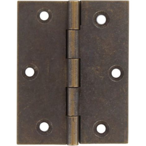 CERNIERA FRESATA PIANA OTTONE BRONZ 70X55 MM
