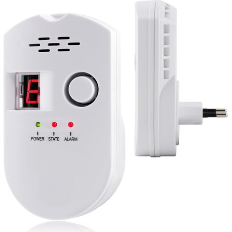 Détecteur Fuite Gaz LPG/Naturel – Alarme Sonore & Affichage LED – Capteur Méthane, Propane, Butane – Sécurité Fiable (1/5)