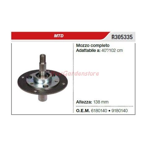 MTD cubo de cuchilla cortacésped 40"/102cm R305335