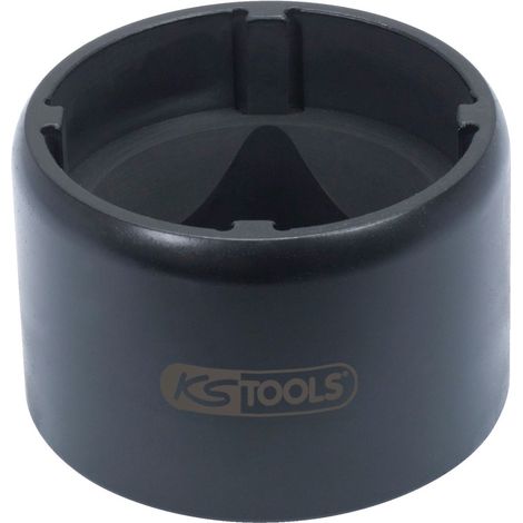 KS Tools 3/4 Nutmuttern-Schlüssel mit 4 Zapfen für Scania, 72/80 mm