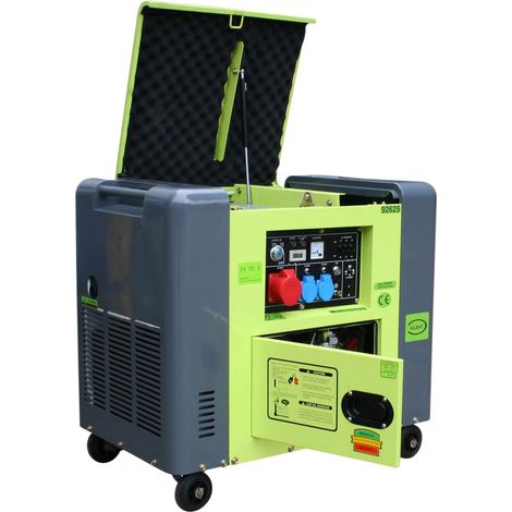 Varan Motors - 92625 Generatore elettrico Diesel silenziato tipo panda Gruppo elettrogeno 400V+230V 6.25kVa (1/5)