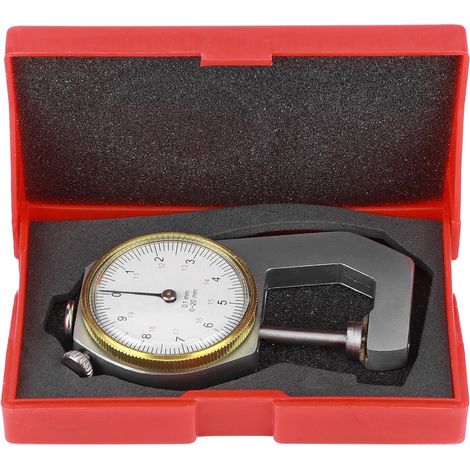 Jauge d'épaisseur argentée portable précision 0-20mm mesure bijoux cuir équipement planche (1/5)