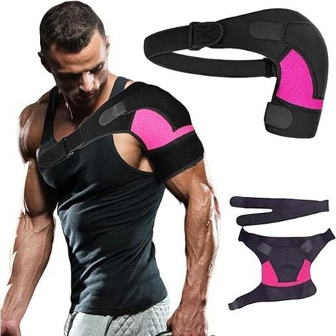 Soutien Sangle Réglable. Support D'épaule. Attelle Épaule. Épaulière de Sport. Attelle Épaules Réglable. Maintien Épaule. Soutien d'Épaule. pour homme et femme. soutien d'épaule doux (1/5)