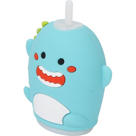 Brosse à dents électrique enfant U en forme de dessin animé, ultrasonique automatique, bouche entière, corps principal bleu (1/5)