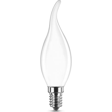 Lampadina Led Opaca a Filamento E14 CL35 a colpo di vento 4W Bianco caldo 2700K Novaline